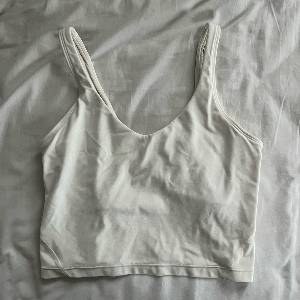 White Athletic Tank Top